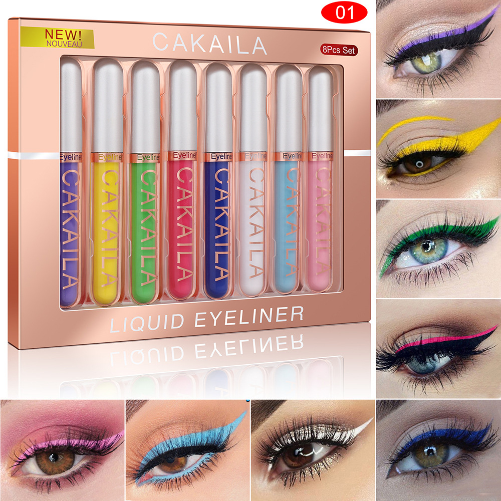 8-Color Set Waterproof Eyeline - огляд і ціна Beauty Makeup Eyeshadow
