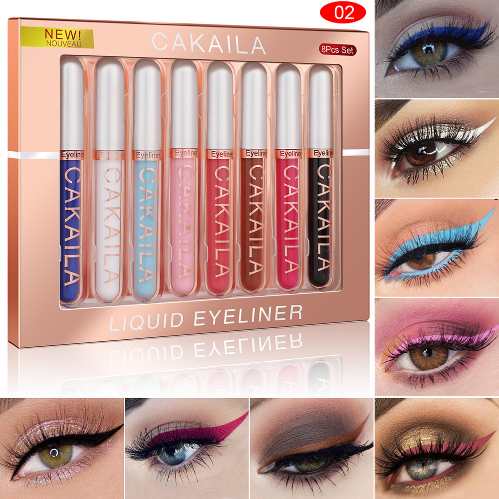 8-Color Set Waterproof Eyeline - огляд і ціна Beauty Makeup Eyeshadow
