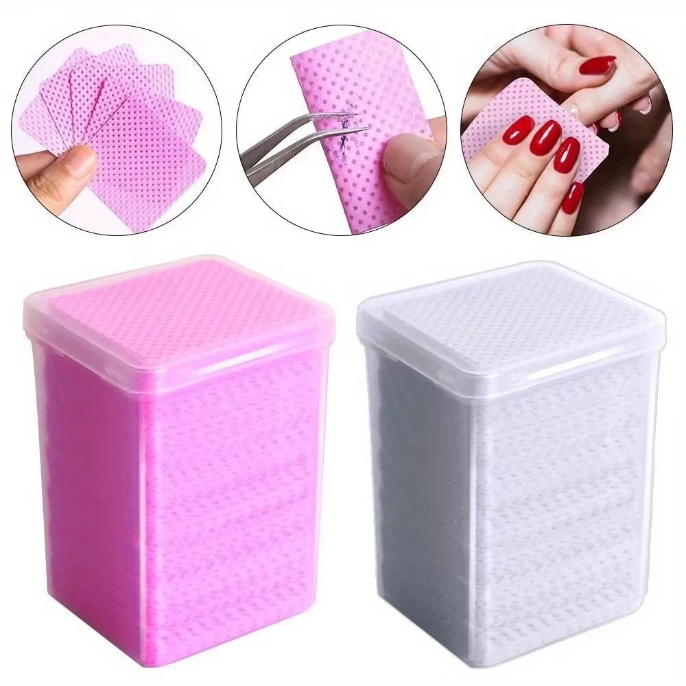 200Pcs Pink Lint-Free Nail Pol - огляд і ціна Gel Nail Polish