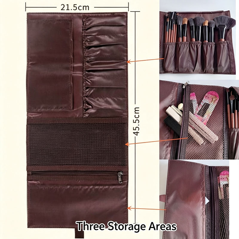 PU Leather Makeup Brush Roll B - огляд і ціна Beauty Preservation Makeup Bag