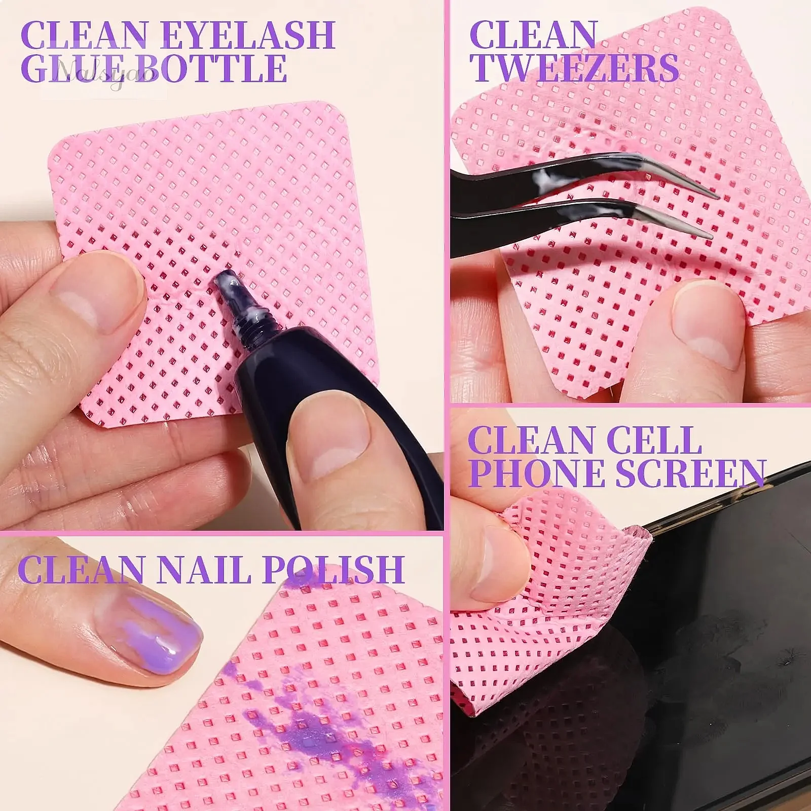 200Pcs Lint Free Nail Cleaning - огляд і ціна Gel Nail Polish