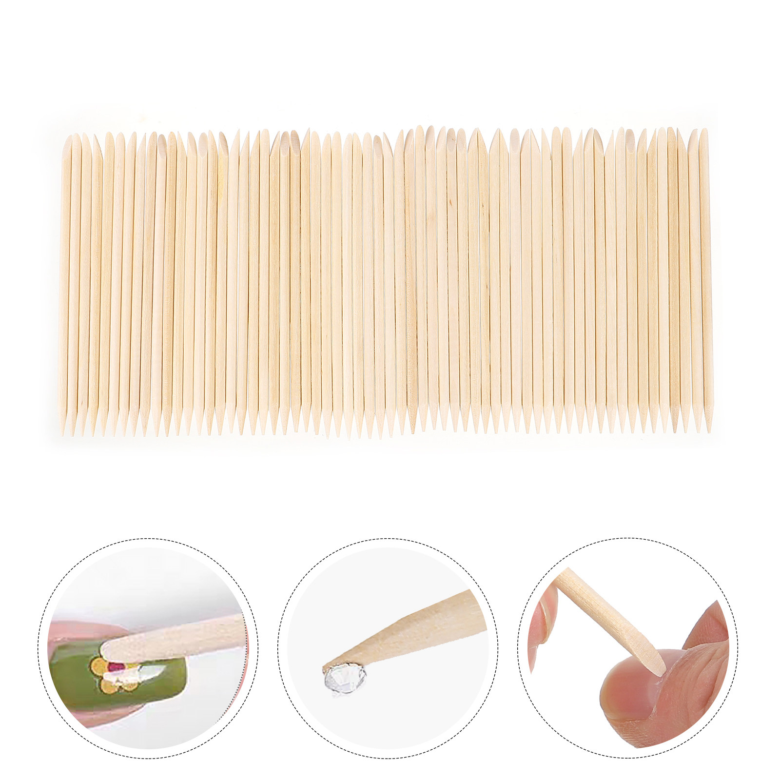 200pcs Orange Wood Cuticle Sti - огляд і ціна Gel Nail Polish